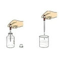 thumbnail image 3 of Pipeta de medición con cabezal de goma, tubo de caída de laboratorio escolar, gotero de vidrio grueso para el hogar, 5, 10ml, 3 of 3