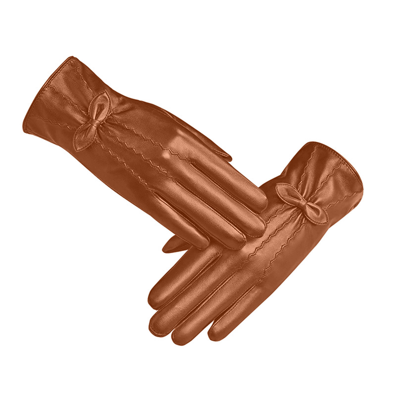 Gants D'hiver En Cuir Véritable De Mouton Pour Femme - Doublure Polaire Chaude, écran Tactile Sur Pouce/index - Conduite, Quotidien, élégants - Idée Cadeau Noël