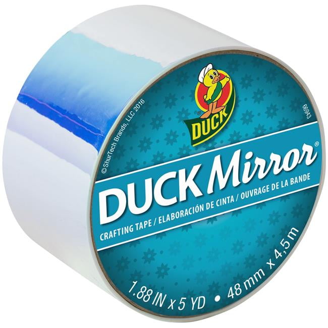 Duck Brand 1.88"x5 Yd White Metallic Film Mirror Duct Tape
