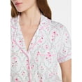 thumbnail image 2 of Joyspun Women’s Dreamy Soft Collection Bridal Knit Top and Shorts Pajama Set, 2-Piece, Sizes XS-3X, 2 of 8
