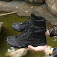 thumbnail image 5 of KELINFONG Men's Snow Boots Women's Winter Barefoot Shoes Hiking Boots Wide Toe Box High Top Ankle Booties, 5 of 7