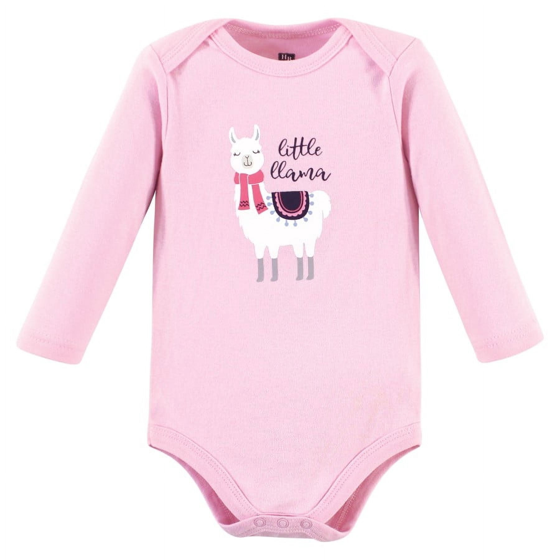 Hudson Baby Cotton Long-Sleeve Bodysuits, 3-Pack, Newborn- 24 Months