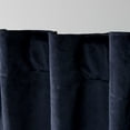 thumbnail image 3 of Exclusive Home Velvet Heavyweight Light Filtering Hidden Tab Top Curtain Panel Pair 52""x84"" Navy, 3 of 5