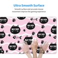 thumbnail image 5 of DouZhe Large Mouse Pad, Pet Cat Paw Fishbone Pink Non-Slip Waterproof Rubber Keyboard Office Desk Pads Mousepad, 29.5 x 15.8 inches 3mm Thick, 5 of 7