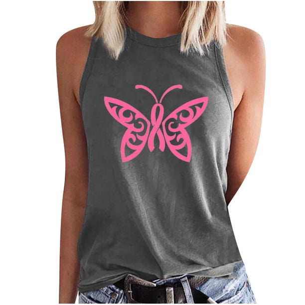 Moda casual mujer sin mangas impreso damas cuello redondo blusas tops camiseta Fridja gh4241