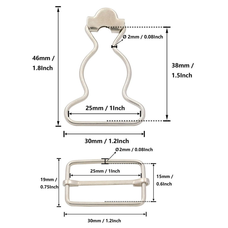 Overall Buckles - 1 1/4 Wide