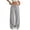 #02Gray, variant on Women's Linen Pants Wide Leg Light Weight Drawstring Waist Swimsuit Cover Ups Beach Pants Black 2XL