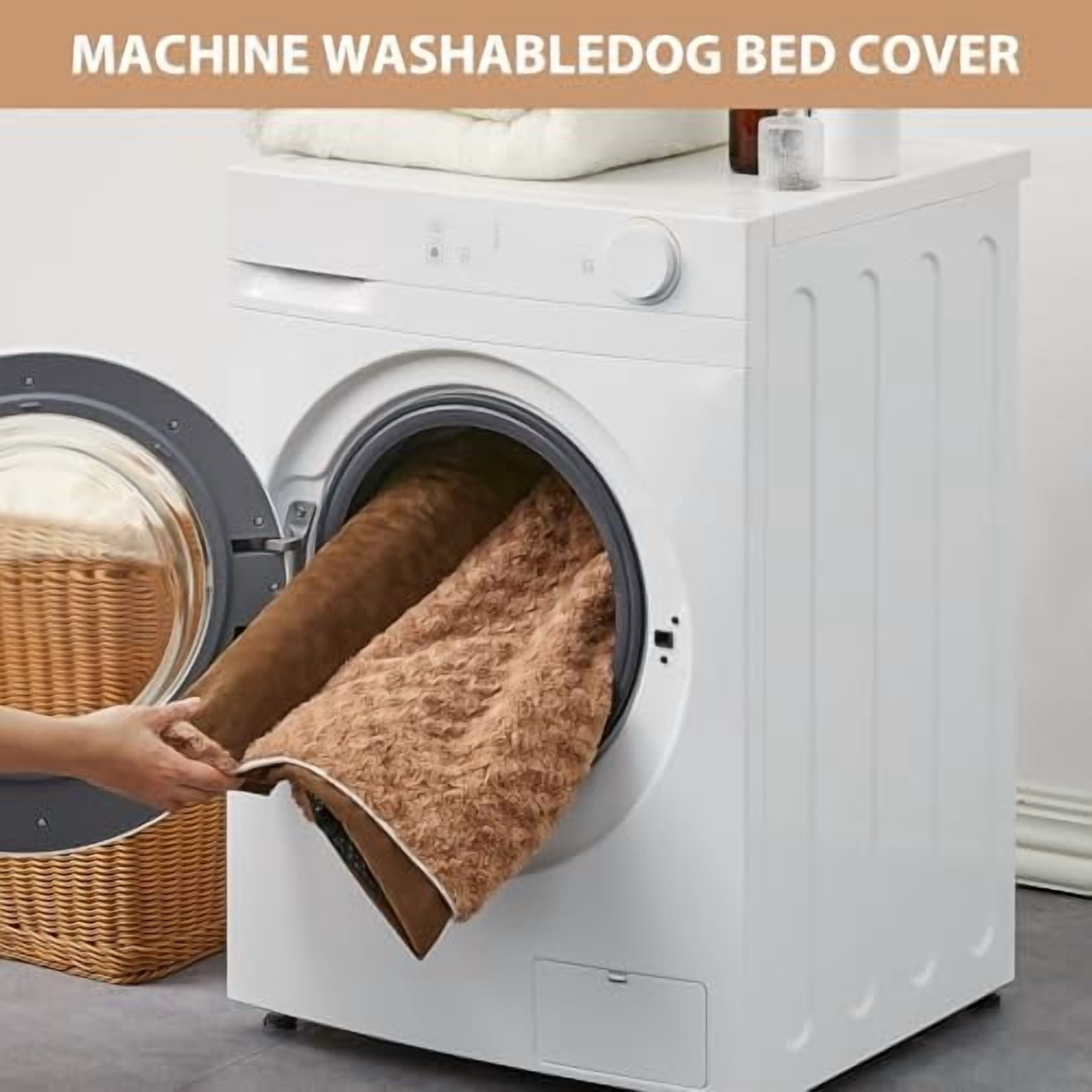 Dog Beds for Large Dogs, Orthopedic Dog Bed for Medium Large Dogs,Big Waterproof Couch Pet Bed with Removable Washable Cover Brown,54"L x 36"W x 7"Th