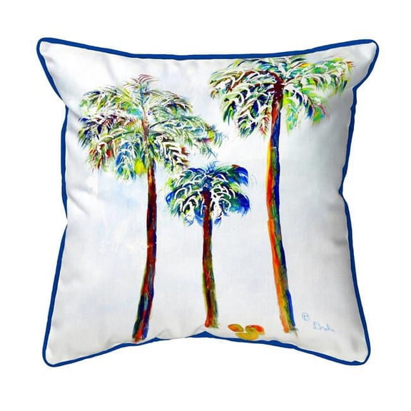 Betsy Drake SN1106 12 x 12 in. Three Palms Small Indoor & Outdoor Pillow