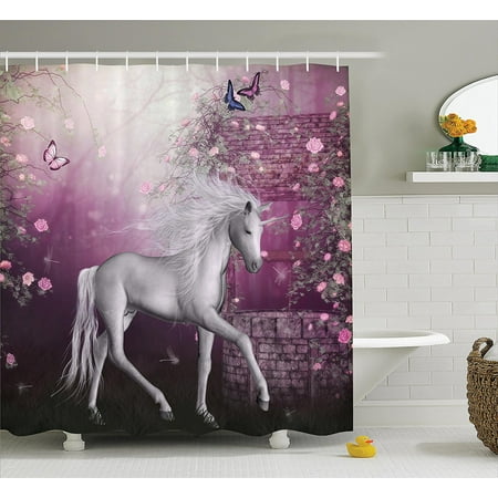 Fantasy House Decor Collection Unicorn In Rose Garden Summer
