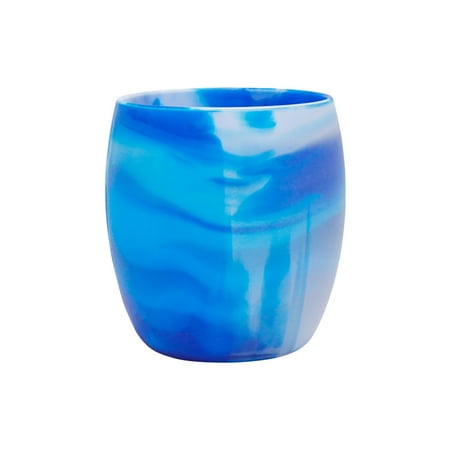 

Ikevan Reusable Silicone Cool Cup Fast Refrigeration Cup Juice Cups 200Ml for Home office Indoor Travel Blue One Size