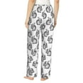 thumbnail image 3 of Xecao Black Squirrel Women's Straight Lounge Pajama Pants: The Epitome of Relaxed Sleepwear, 3 of 9