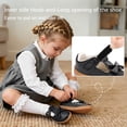 thumbnail image 4 of TEAHOO X STQ KIDS Girls Mary Jane Shoes Wide Toe Box Toddler Girl Shoe for School Uniform Church Hallowee Cute T-Strap Dress Flats with Bow Black Toddler Size 8, 4 of 9