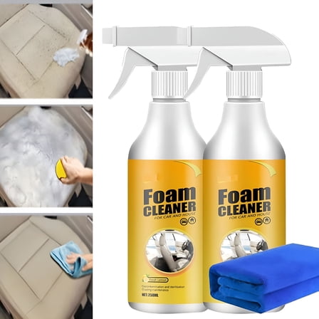 RAGUPEL 2025 New Easy Glow Magic Foam Cleaner, Foam Cleaner, Multi-Functional Cleaning Agent for Car(2pcs, 250ml)