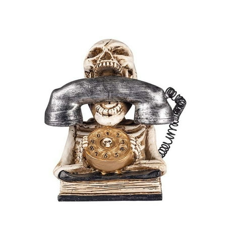 

Decorations Skeleton Phone Decor Statue With Light Resin Props For Decoration Indoor Outdoor Party