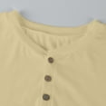 thumbnail image 6 of GrmtClth Mens Henley Shirt Cotton Blend Raglan Long Sleeve T-Shirt Lightweight Soft Button Pullover Shirt 2025 Fall Beige S, 6 of 9