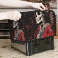 thumbnail image 7 of Kdxio Geisha Skeleton With Flowers Print Toaster Cover Bread Machine Cover Fits for Most Standard 2 Slice Toasters,Keep Toaster Free From Dust And Fingerprint Oven Dustproof Cover, 7 of 7