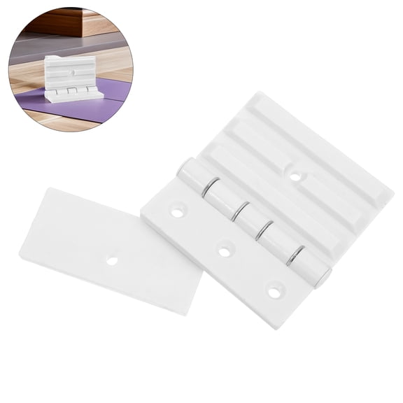 Healifty 2 Pieces PVC Steam Door Hinges, Replacement Room Hinge Parts for Bathroom Steam Room Door Hardware