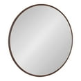 thumbnail image 1 of Kate and Laurel Caskill Glam Round Framed Wall Mirror, 30 Inch Diameter, Bronze, Modern Circular Mirror for Wall Décor, 1 of 6