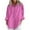 Pink, variant on Womens Linen Blend Long Sleeve Blouse Loose Fit Breathable Comfort Casual Shirt