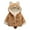 Brown, variant on BULLPIANO Toddler Girls Winter Warm Coats Jacket Hooded Coat with Ears Faux Thicken Baby Snowsuit Outwear