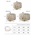 thumbnail image 2 of Wildflowers Small Toaster Cover 2 Slice, Kitchen Appliance Covers, Spring Vintage Tulip Butterfly Floral Leaf Toaster Oven Cover with Loop, Bread Machine Cover Polyester Dust Cover Protection, 2 of 4