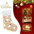 thumbnail image 3 of Coolnut Halloween Ghost Pumpkin Christmas Stocking 2PCS, Large Fireplace Xmas Hanging Stockings with Plush Cuff for Family Holiday Party Decorations, 17.71"x 12.20", 3 of 7