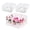 Clear 1+5/5pcs, variant on 3pcs Pink Bento Cake Cupcake Combo Boxes Valentine's Day 1+2 Box With Clear Lid 2 Holes Pastry Sweets Baking Supplies For Valentine Wedding Birthday Party(pink 1+2/3pcs)