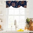 thumbnail image 4 of Tie Up Valances for Windows, Independence Day Adjustable Valance Curtains Window Treatment for Living Room, Blue Stars Stripes Sunflower Modern Rod Pocket Kitchen Curtains & Drapes 54x18 Inch, 4 of 9