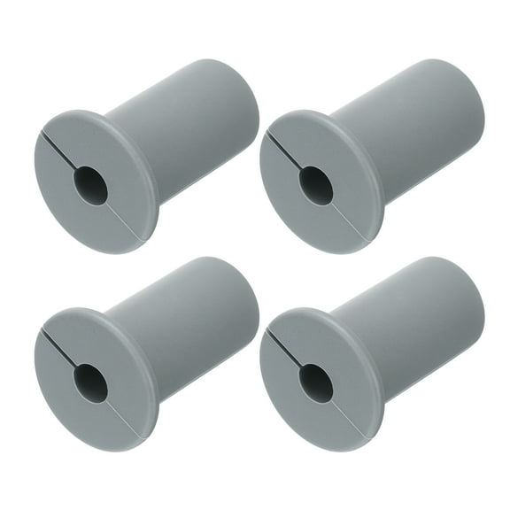 Uxcell 4Pcs Wall Grommets for Cables 3/4 Inch Silicone Cable Wall Bushing Feed Cable Routing Kits with 7mm Hole, Grey