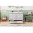 thumbnail image 4 of Queen Murphy Bed with 450lbs Capacity & Large Drawers|White, 4 of 25