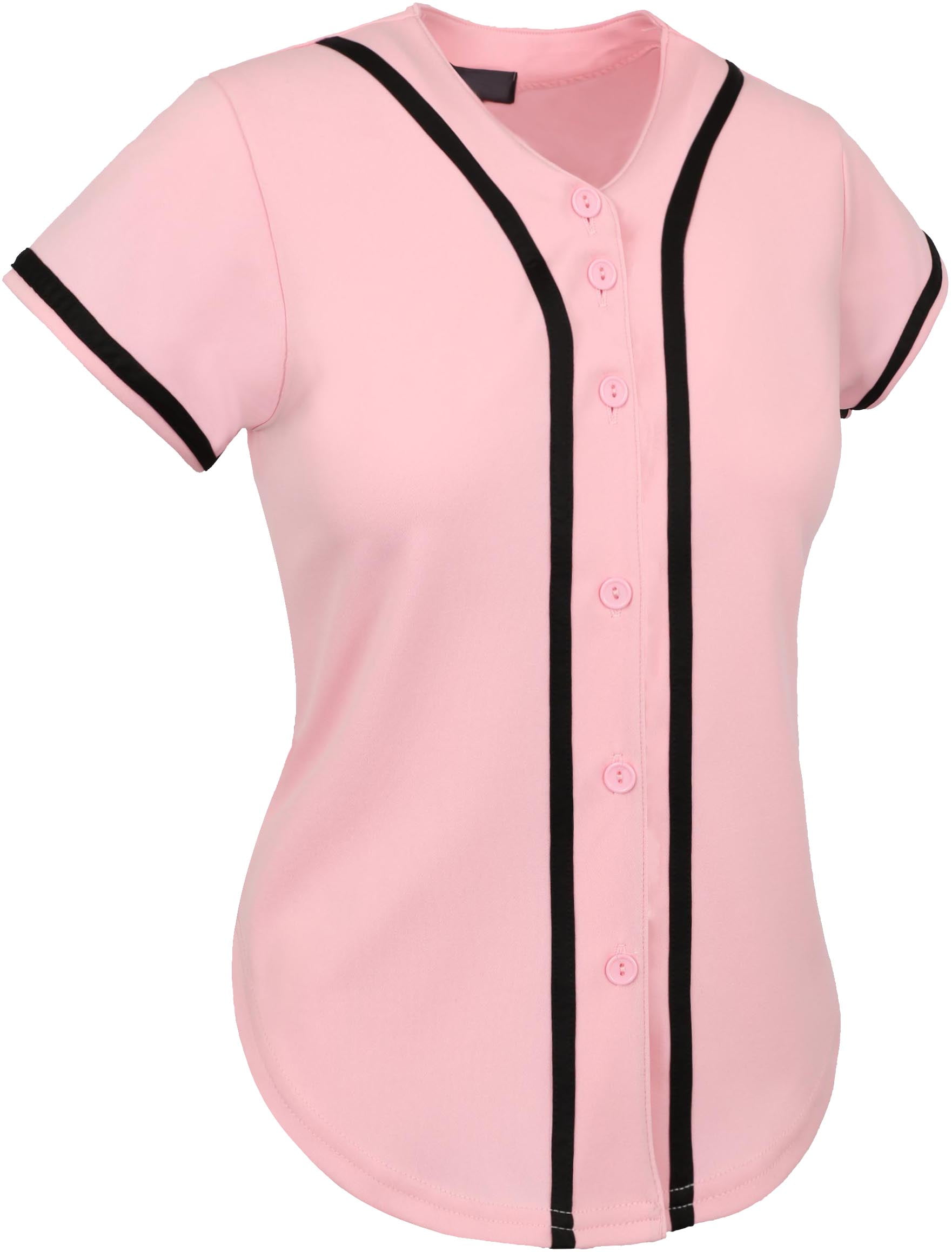 button up baseball jersey womens