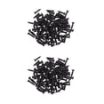 thumbnail image 1 of Tornillos de montaje de sintonizador de clavija de afinación perfecl 200 piezas negros para bajo de guitarra, 1 of 8