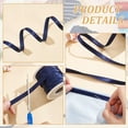 thumbnail image 3 of 13.5 Yard Satin Bias Tape 0.4inch Wide Double Fold Satin Binding Bias Ribbon for Cheongsam Decoration Clothing Seaming Piping Dark Blue, 3 of 8