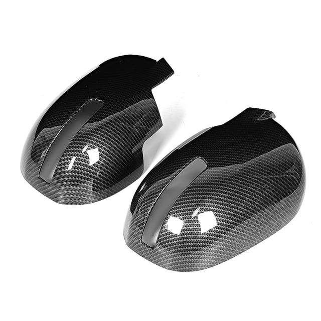 Cubierta decorativa de fibra de carbono Bling Bling para espejo retrovisor izquierdo y derecho apta para Mitsubishi Outlander 13-16