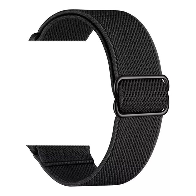 Correa Para Apple Watch 42 / 44Mm Nylon Elástica Negra QOKNUL Resistente