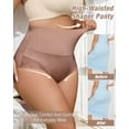 thumbnail image 6 of Shapewear Panties for Women Tummy Control High Waisted Compression Shaping Briefs Lightweight Control Lace Underwear, 6 of 8