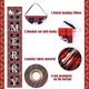 thumbnail image 3 of Banner de decoración de Feliz Navidad JanHm cartel colgante de cuadros rojos 71,7 x 12,8 pulgadas, 3 of 3
