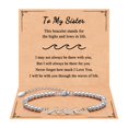 thumbnail image 1 of Pulsera QWNHONEY Regalo para Hermana Ola de Vida Ajustable 7", 1 of 7