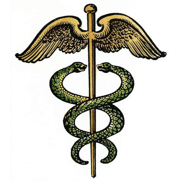 The Caduceus. /Nan Insignia Modeled On Hermes' Staff And Used As The