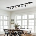 thumbnail image 3 of Hiiglxii 4-Light LED Track Lighting Kit with 3.3FT H Track Lighting Rails & Floating Canopy Connector, GU10 Track Light Kit, Mode, 3 of 9