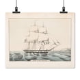 thumbnail image 2 of Print: U.S. Sloop Of War Vincennes: 20 Guns, 1845, 2 of 4