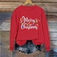 thumbnail image 4 of Uootdi Christmas Long Sleeve Gift Shirt for Women Oversized Christmas Lights Christmas Bern-ese Mountain Dog Christmas Gnome M erry Christmas Sweatshirt, 4 of 6