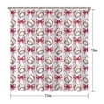 thumbnail image 5 of Pink Baseballs and Bows Pattern Shower Curtain 72"x72" ,Bathroom Decorative Shower Curtains Set with 12 Hooks,Modern Waterproof Washable Shower Curtain, 5 of 6