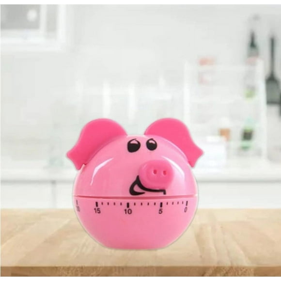 Pig Shaped Mechanical Timer Kitchen Cooking Back Timer 60 Minute Countdown Reminder Watch for Kids 3 Minute Timer Sand Timer 5 Minute Kitchen Timers for Cooking Digital Kitchen Timer 24 Hour