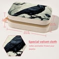 thumbnail image 5 of Crow Velvet Portable Jewelry Organizer Stand with Removable Compartment - Gift, Jewelry Display & Organizer Box, 5 of 7
