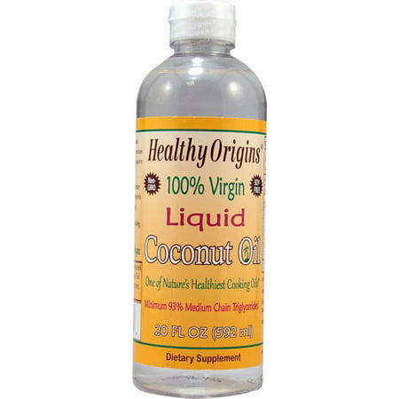 Healthy Origins Virgin Liquid Coconut Oil, 20 Fl