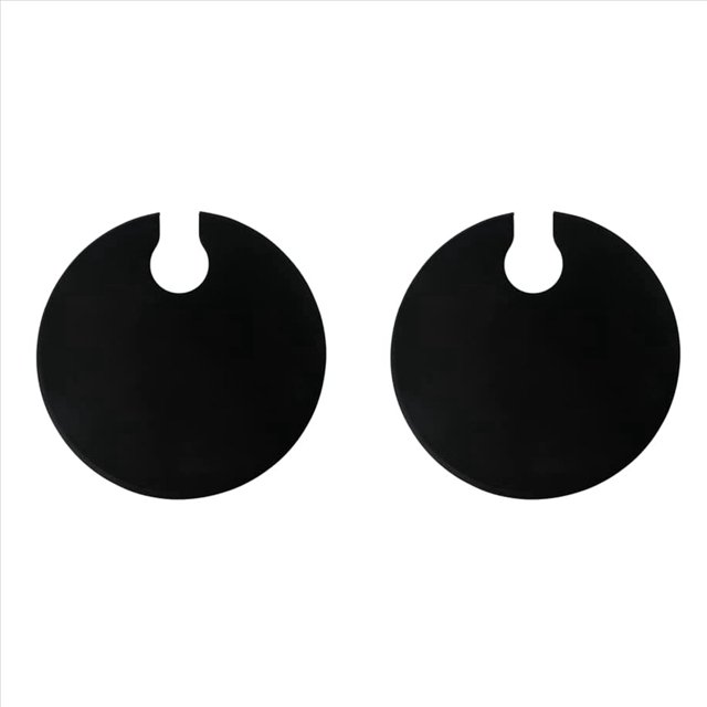 2 Tapa de Silicona para Ollas de Hasta 10,5 Pulgadas, Compatible Con Cocinas de Precisión Culinary Sous Vide, Color Negro