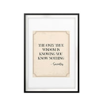 Designs ByLITA True Wisdom-Socrates 8 x 10 UNFRAMED Print Quote Wall Art