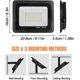 thumbnail image 5 of Foco LED de 50 W, foco LED IP66 superbrillante de 5000 lm, 72 LED, iluminación de patio para patio, jardín, patio, garaje [Clase de eficiencia energética A+++] oso de fresa Electrónica, 5 of 5